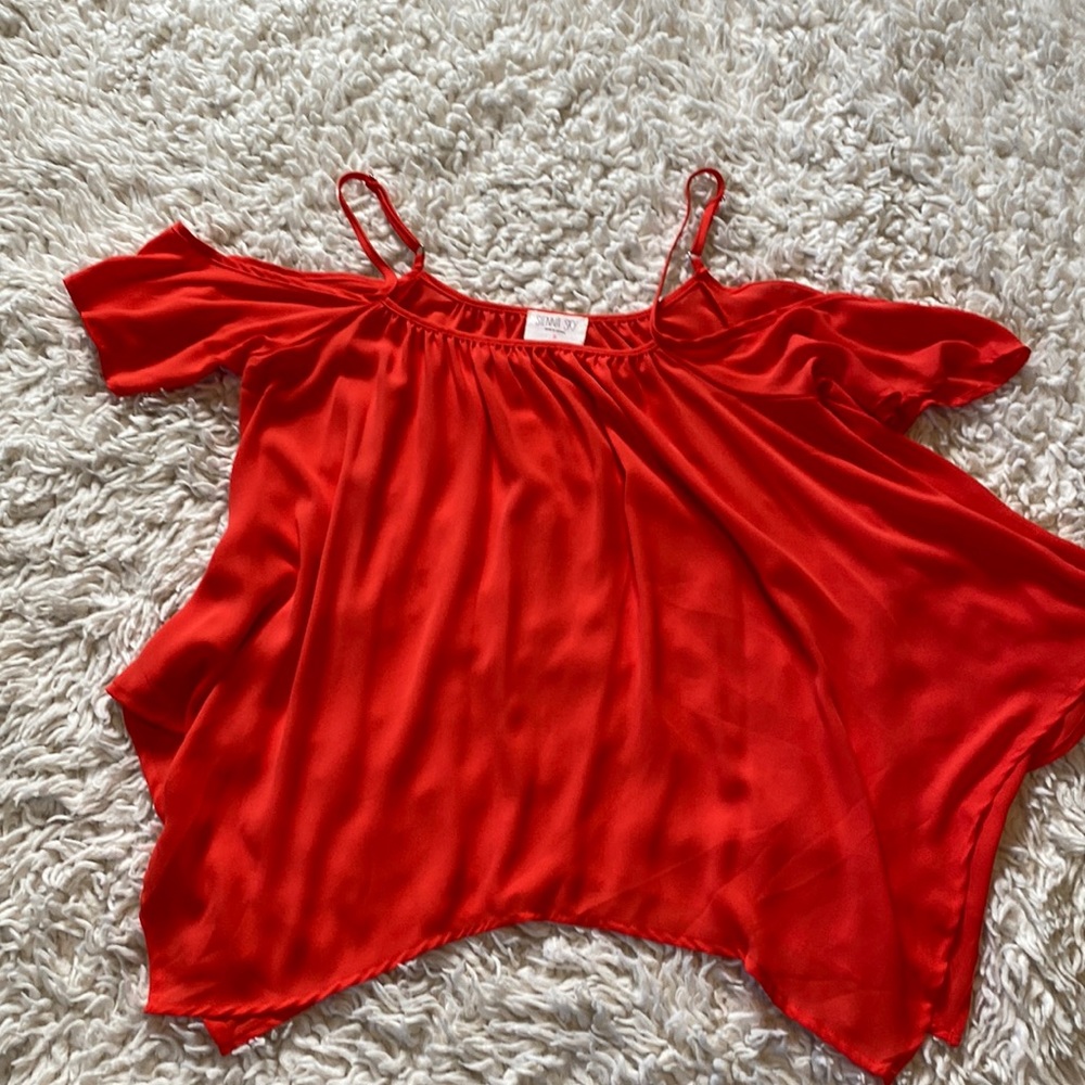 Thin strap sleeveless top